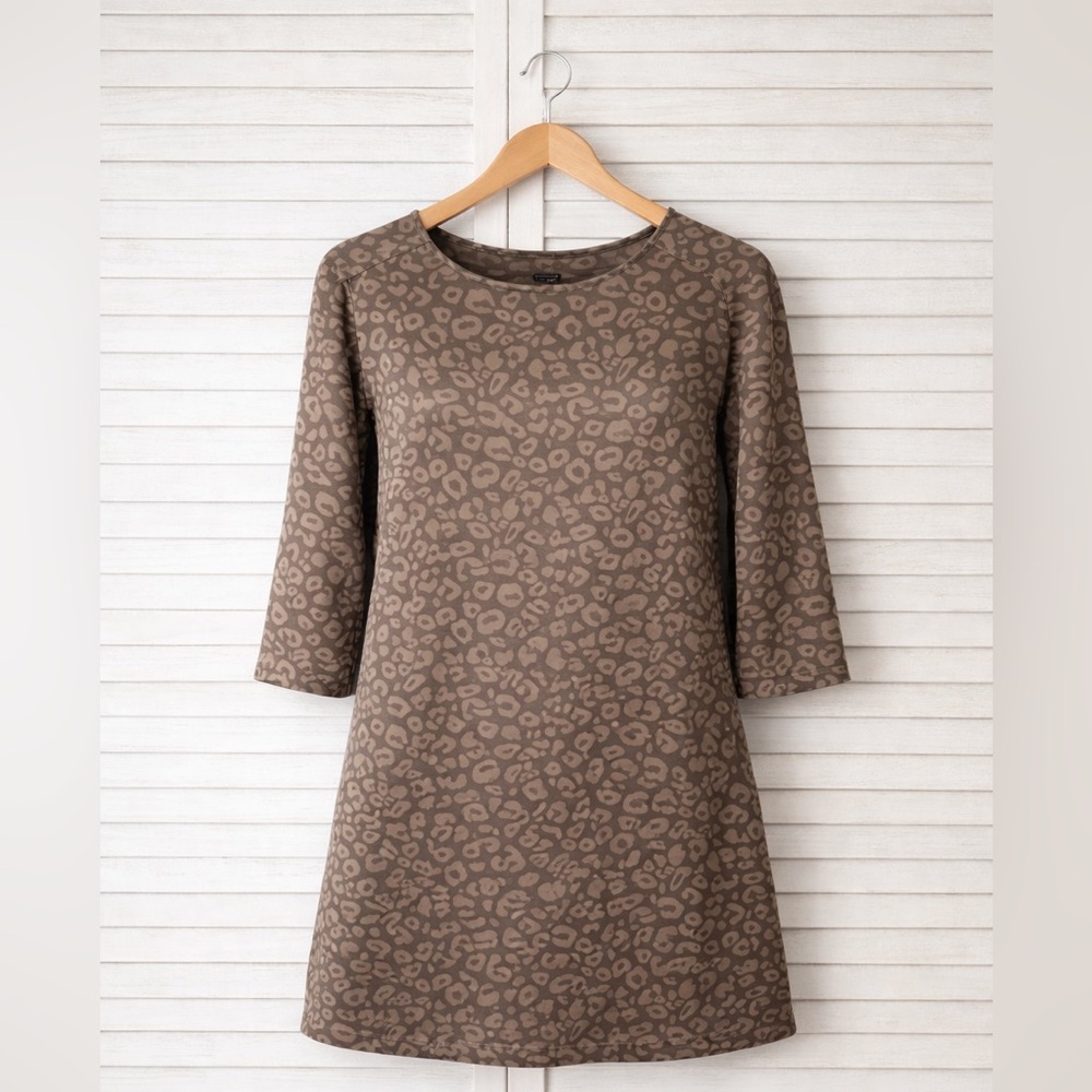 Forever 21 Leopard Print Satin Mini Dress Size Small Chic Animal Print Trendy